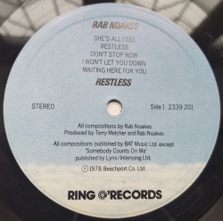 Rab Noakes – албум Restless