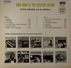 Fuzzy Walker And His Hilbilly's ‎– албум High Noon At The Western Saloon