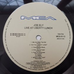 Joe Ely ‎– албум Live At Liberty Lunch