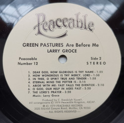 Larry Groce – албум Green Pastures Are Before Me