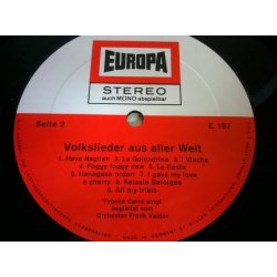 Yvonne Carré ‎– албум Volkslieder Aus Aller Welt
