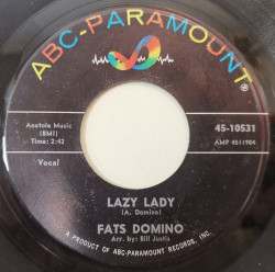 Fats Domino ‎– сингъл Lazy Lady
