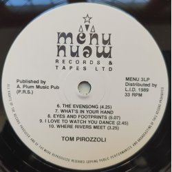 Tom Pirozzoli ‎– албум Eyes And Footprints
