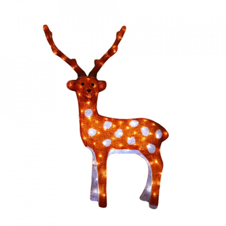 Decoratiune luminoasa de exterior Ren, 120 Led-uri albe, dimensiunea produsului: 50 * 30 * 83CM, transformator IP44 cu 8 functii