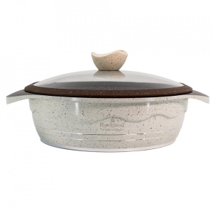 Cratita din Granit cu capac 28 cm , Rockland DST28-WH