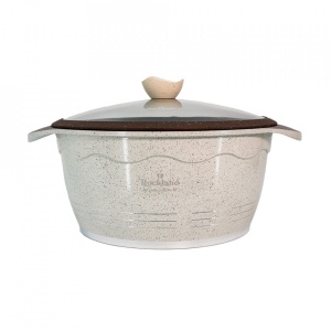 Cratita din Granit cu capac 32 cm , Rockland DT32-WH