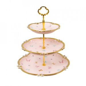 Platou decorativ etajat din ceramica, VS-2081