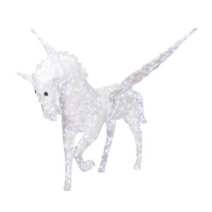 Decoratiune luminoasa pentru exterior Unicorn, h 180cm