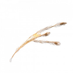 Frunza decorativa pentru brad, culoare auriu, dimensiune 60 cm, HB-1525