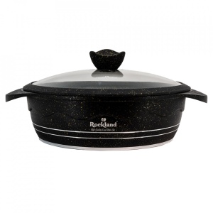 Cratita din Granit cu capac 28 cm , Rockland DST28-BG