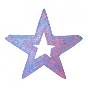 Decoratiune luminoasa pentru exterior, Stea Mare, 100*100*20cm, 200 LED RGB multicolor cu telecomanda