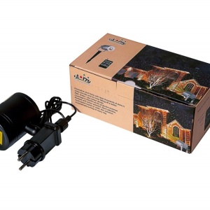 Proiector laser exterior IP44, joc de lumini albastru si rosu