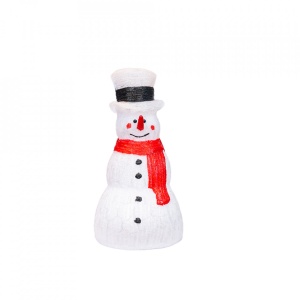 Om de zapada, decoratiune luminoasa de exterior din acril cu 150 led-uri, 8 jocuri de lumini, culoare alb, dimensiune 76 cm, alimentare la priza, HB-609
