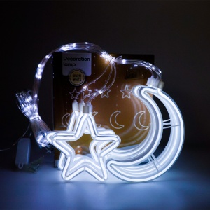 Instalatie in forma de Luna cu Stelute , BL-386-W, Lumina Rece