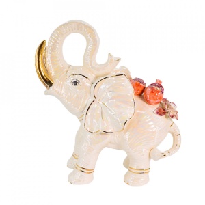 Elefant decorativ cu flori din portelan VITTORIO SABATINI VS-5060