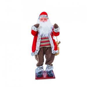 Mos Craciun Muzical, cu miscare lenta , 130 cm, TP-502-130