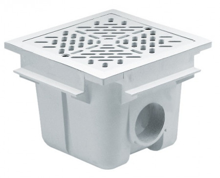 SCURGERE PRINCIPALE CU GRILA ABS (210 MM x 210 MM)