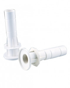 CONDUCTA DE PERETE CU CONEXIUNE NETEDA IN PARTEA DIN SPATE Ø 63 MM SI PERETE INTERIOR NETED CU Ø 50 MM