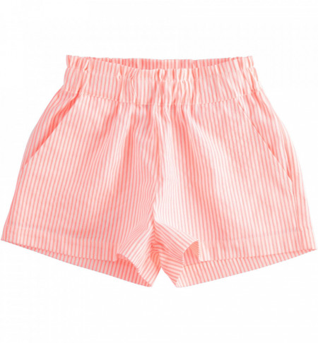 Pantalon scurt cu dungi portocalii de fete IDO