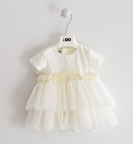 Rochie botez , Ido , ivoire , tiul