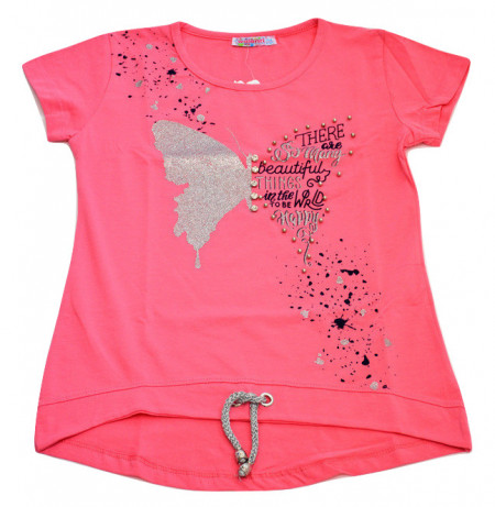 Tricou asimetric fluture
