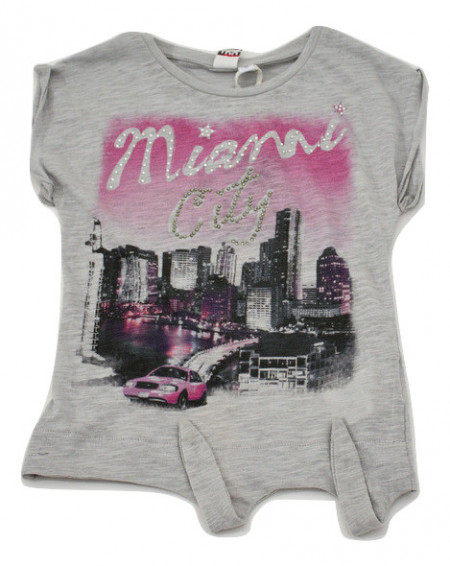 Tricou fete, ido, gri