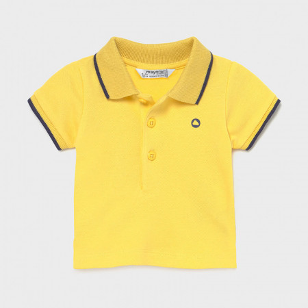 Tricou polo nou nascut baiat galben Mayoral
