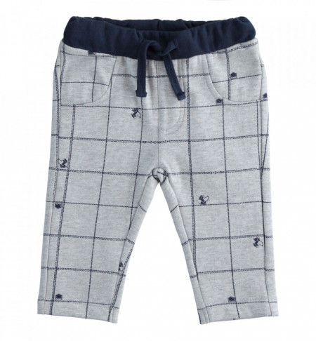 Pantalon lung din bumbac pentru bebeluș băiat nou născut, IDO