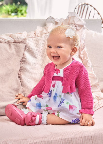 Rochie cu floricele bebe fetita Mayoral