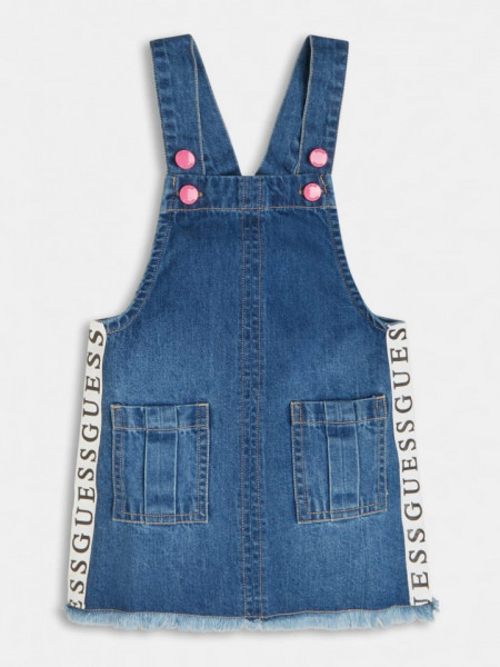 Salopetă de fetiță cu fustă Blue Jeans, Guess