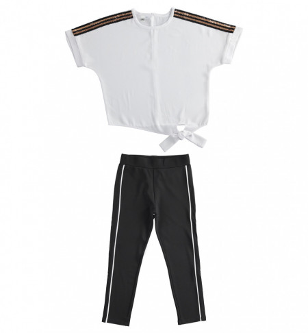 Set fata , Ido , bluza maneca scurta si colant