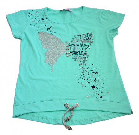 Tricou fete cu fluture