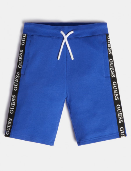 Pantalon scurt albastru electric Guess de la 7 la 16 ani