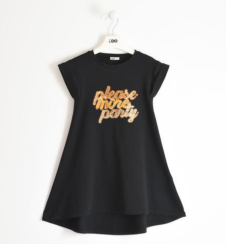 Rochie din bumbac cu paiete pe fata Ido