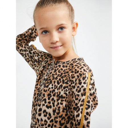 Rochie GUESS lunga animal-print din bumbac
