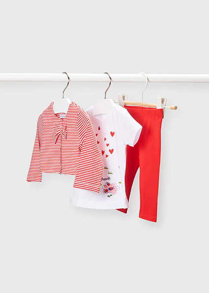 Set colanti 3 piese ECOFRIENDS bebe fetita, Mayoral