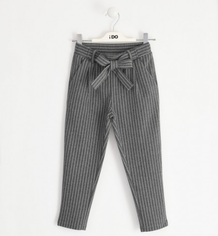 Pantaloni pentru adolescente, gri pipit, IDO