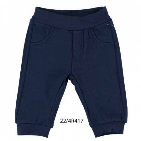 Pantalon de trening din bumbac vatuit IDO bleumarin