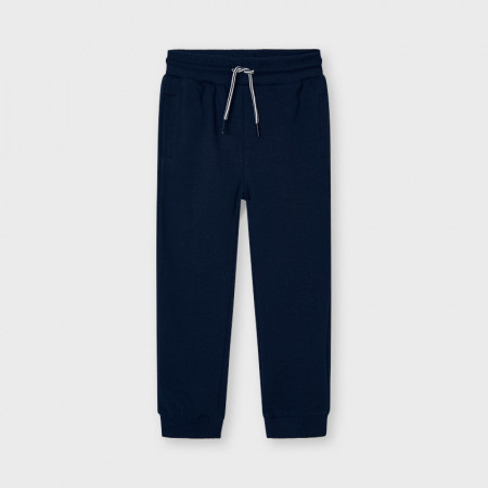 Pantaloni de trening din bumbac Mayoral de baieti bleumarin