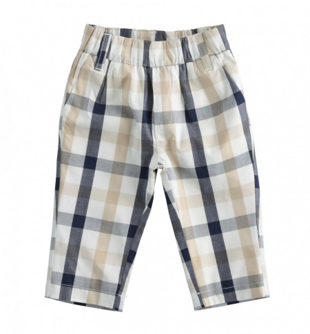 Pantaloni lungi bebe băieți, în carouri , Sarabanda