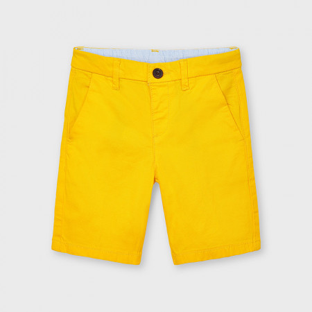 Pantaloni scurti galbeni de baiat din tercot Mayoral