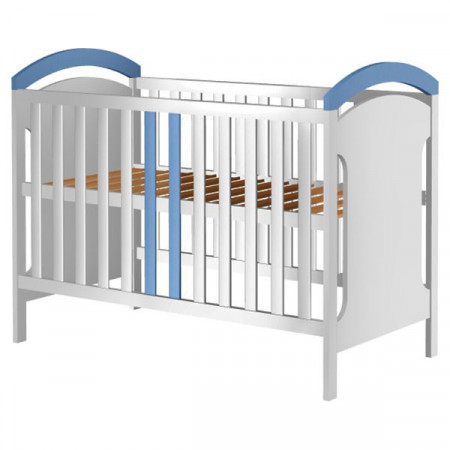 Patut copii din lemn Hubners Hansell 120x60 cm alb-albastru