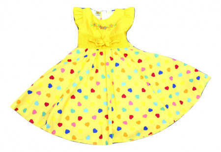 Rochie cu inimioare multicolore