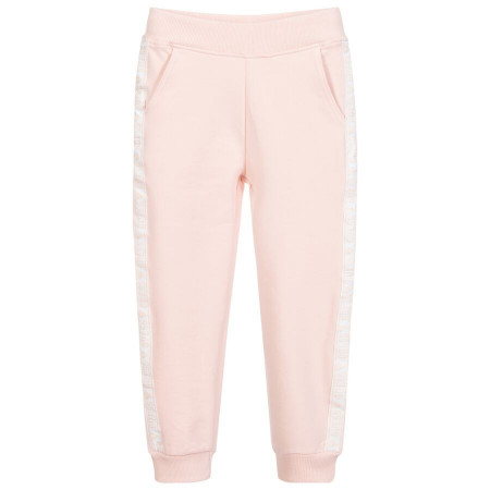 Pantaloni roz de trening de fete GUESS
