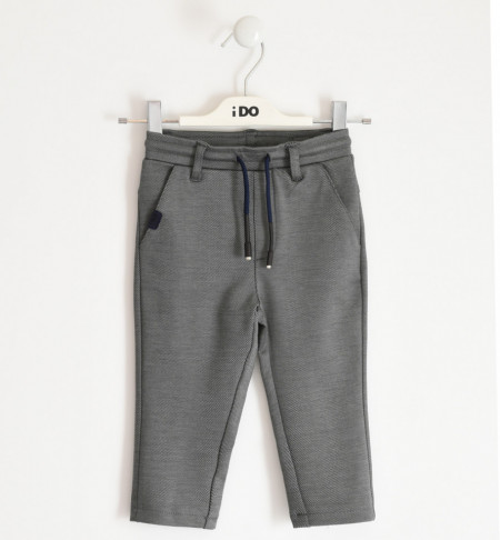 Pantalon de baiat elegant de baiat gri IDO