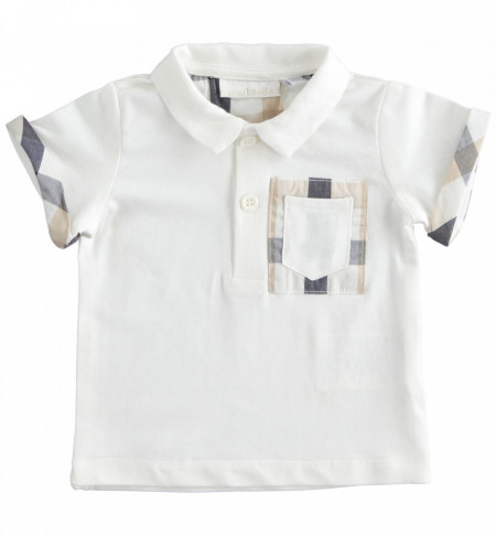 Tricou polo băiat nou născut din bumbac, Sarabanda