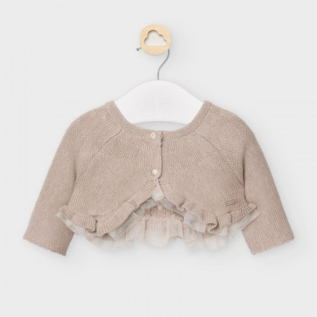 Bolero pentru bebe fetita auriu
