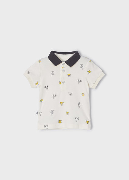 Polo imprimeu maneca scurta ECOFRIENDS bebe baiat Mayoral de la 1 la 3 ani