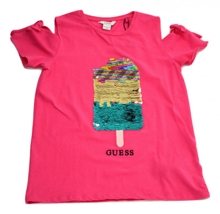 Tricou Guess cu paiete reversibile