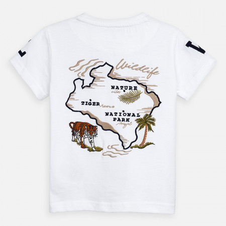 Tricou , Mayoral , maneca scrta , alb
